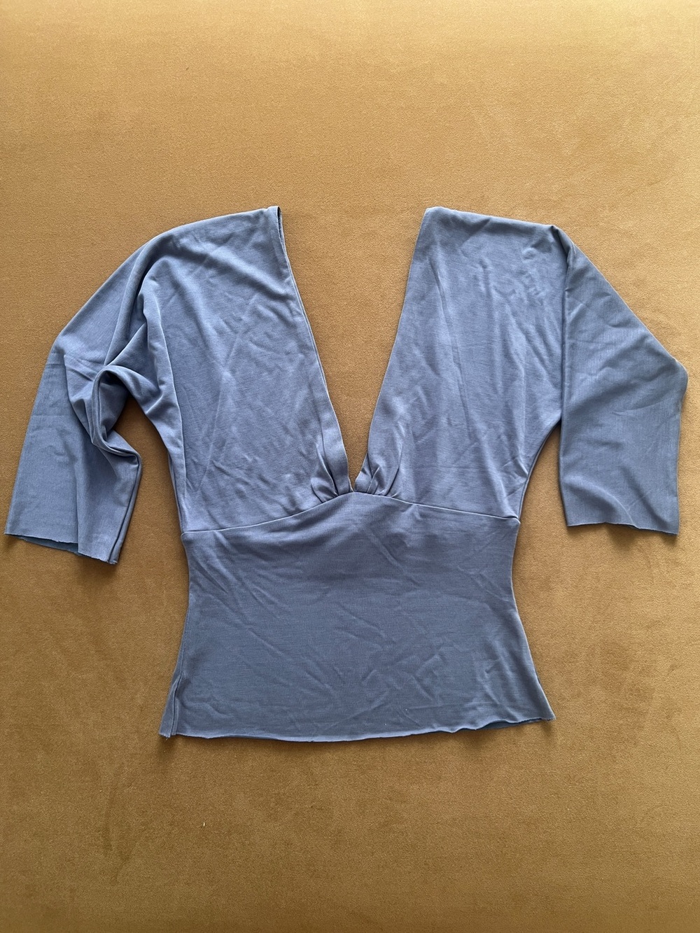 With Jean Lana Top in Slate Blue (XS & S)